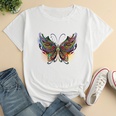 Colorful Butterfly Fashion Print Ladies Loose Casual TShirtpicture15