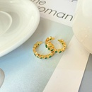 Neuer kleiner offener weiblicher Ring aus 18 Karat Gold mit verkupfertem Mikrodiamantpicture7