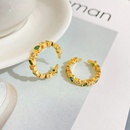 Neuer kleiner offener weiblicher Ring aus 18 Karat Gold mit verkupfertem Mikrodiamantpicture9