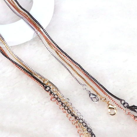Copper Electroplating DIY Jewelry Accessories 4 Colors Simple Adjustment Chain  NHWEI648861's discount tags