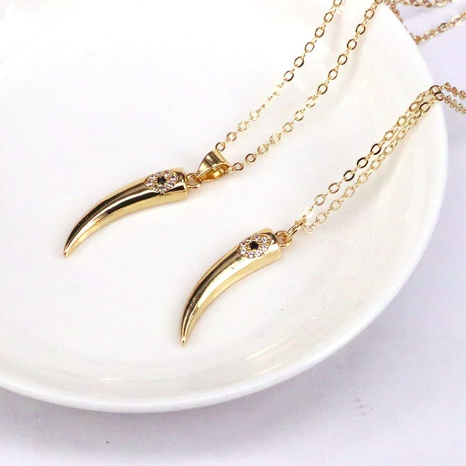 fashion jewelry copper gold-plated pepper pendant necklace wholesale NHWEI648915's discount tags