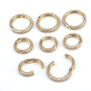 fashion copper goldplated microencrusted zircon round ammonium bucklepicture4