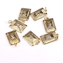 New Copper Gold Plated Square 26 English Capital Letters Pendantpicture8