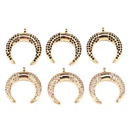 fashion copper microinlaid zircon moon pendant simple jewelry accessoriespicture5