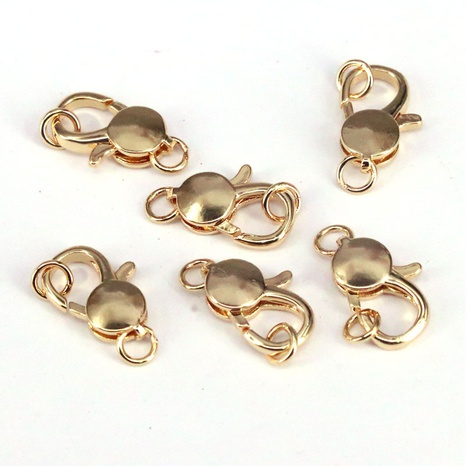 diy jewelry accessories lobster button copper gold-plated jewelry accessories NHWEI648956's discount tags