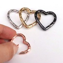 creative jewelry buckle copper goldplated heartshaped bamboo spring bucklepicture6