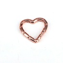 creative jewelry buckle copper goldplated heartshaped bamboo spring bucklepicture7