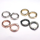 DIY bag accessories copper goldplated round opening spring bucklepicture7