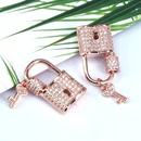 new trendy decorative screw buttons copper goldplated inlaid zircon jewelry bucklepicture9