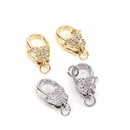 new jewelry accessories DIY copper microencrusted zircon lobster clasppicture7