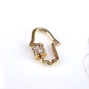 creative new jewelry button copper goldplated microinlaid zircon screw bucklepicture8