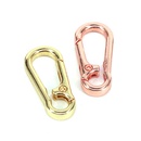 new copper goldplated open buckle geometric shape spring buckle keychainpicture9