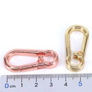 new copper goldplated open buckle geometric shape spring buckle keychainpicture11