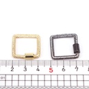 fashion copper microinlaid zircon square screw buckle jewelry accessories bucklepicture9