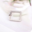 fashion copper microinlaid zircon square screw buckle jewelry accessories bucklepicture11