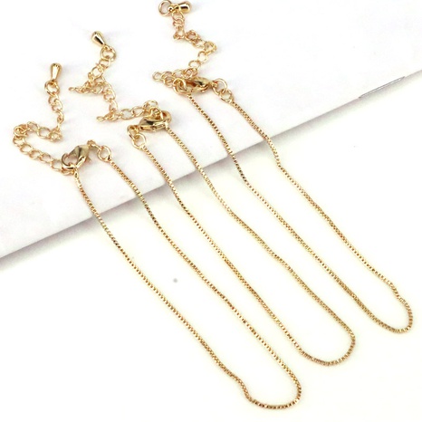 fashion copper gold-plated lobster buckle bracelet tail chain jewelry accessories  NHWEI648998's discount tags