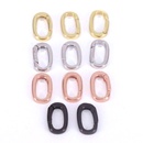wholesale bag accessories button copper goldplated oval spring bucklepicture6