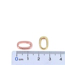 wholesale bag accessories button copper goldplated oval spring bucklepicture8