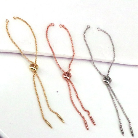 DIY jewelry accessories pull-adjustable geometric copper bracelet  NHWEI649001's discount tags