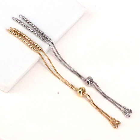 DIY jewelry accessories bead pull-adjustable bracelet semi-finished basic chain NHWEI648996's discount tags