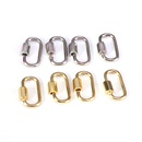 DIY Jewelry Accessories Button Copper Gold Plated Oval Turnbuckle Keychainpicture9