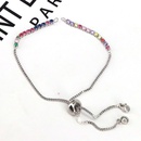 DIY jewelry accessories color zirconium vertical ring halfpull adjustable braceletpicture10