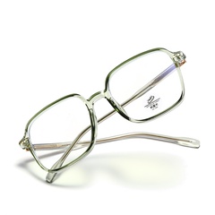 fashion glasses Blu-ray solid color milk tea color simple glasses
