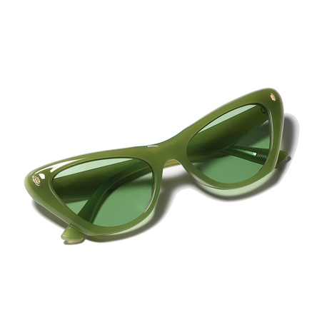 fashion geometric cat's eye tea tortoiseshell jelly rivets cute sunglasses female's discount tags