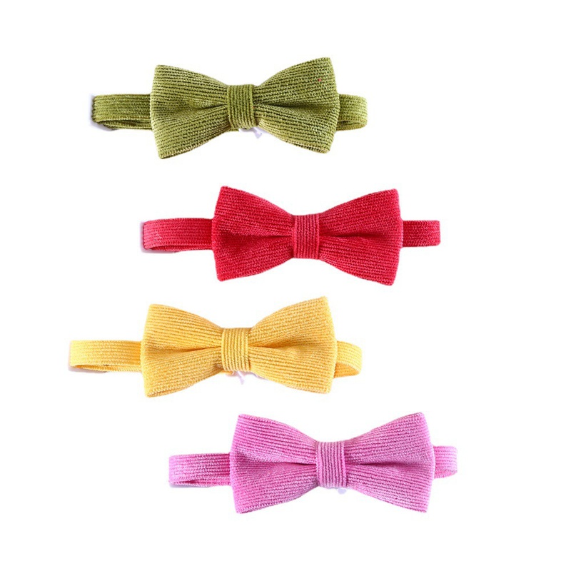 pet bow collar candy color gentleman dog bow tie adjustable pet accessories