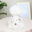 fashion pet clothing cute bunny bear printing thin cotton vestpicture8