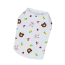 fashion pet clothing cute bunny bear printing thin cotton vestpicture10
