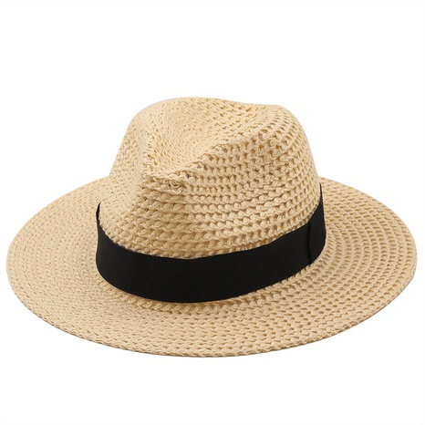 Sombrilla de verano para hombres y mujeres de paja, sombrero para el sol de ala grande para la playa's discount tags