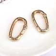 new inlaid color zircon spring buckle copper goldplated keychain accessoriespicture13