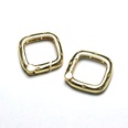 fashion copper goldplated square DIY jewelry buckle spring bucklepicture13