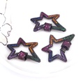 New Jewelry Accessories Micro Inlay Zircon Star Oval Keychain Turnbucklepicture12