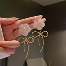 new bow white flower camellia resin earrings womenpicture14