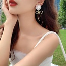 new bow white flower camellia resin earrings womenpicture17