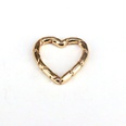 creative jewelry buckle copper goldplated heartshaped bamboo spring bucklepicture12