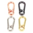 new copper goldplated open buckle geometric shape spring buckle keychainpicture12