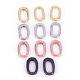 wholesale bag accessories button copper goldplated oval spring bucklepicture10