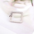 fashion copper microinlaid zircon square screw buckle jewelry accessories bucklepicture13