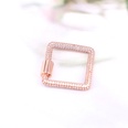fashion copper microinlaid zircon square screw buckle jewelry accessories bucklepicture14