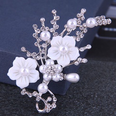 Moda coreana simple flash diamante ciruela elegante señoras broche