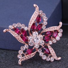 Korean fashion simple starfish diamond ladies alloy brooch