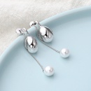 fashion classic glossy water drop pearl chain drop earringspicture7
