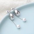 fashion classic glossy water drop pearl chain drop earringspicture13