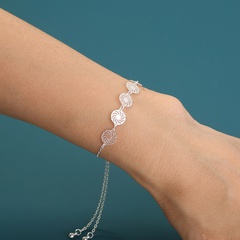 Simple Design Hand Jewelry Swoosh Element Sky Blue Luminous Adjustable Price Stretch Bracelet Jewelry