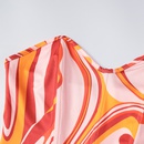 Spring Wrap Breast Commuter Milk Silk Print Hip Short Skirt Suit Womenpicture12