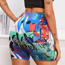 Fashion summer new womens printed leggings shortspicture12