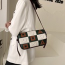 simple small square bag fashion contrast color plaid womens bag 13266cmpicture8
